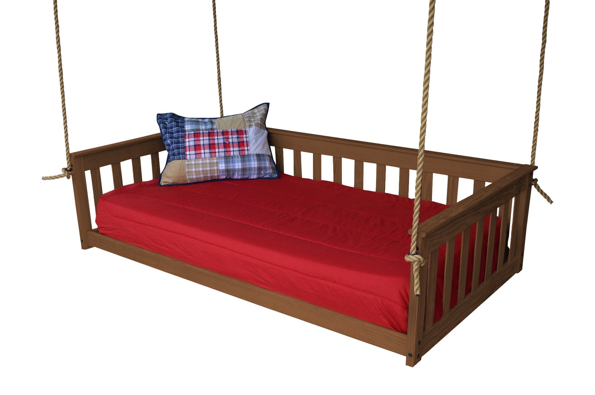 A&L Furniture VersaLoft Mission Hanging Daybed with Rope