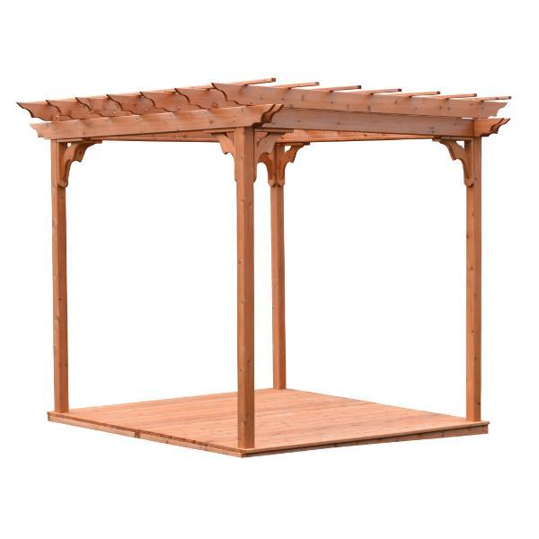 A&L Furniture Western Red Cedar Pergola with Deck & Swing Hangers