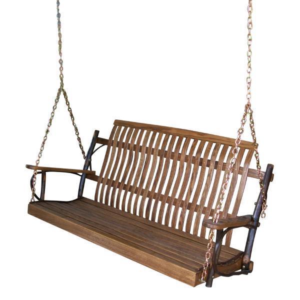 A&L Furniture Amish Hickory Porch Swing