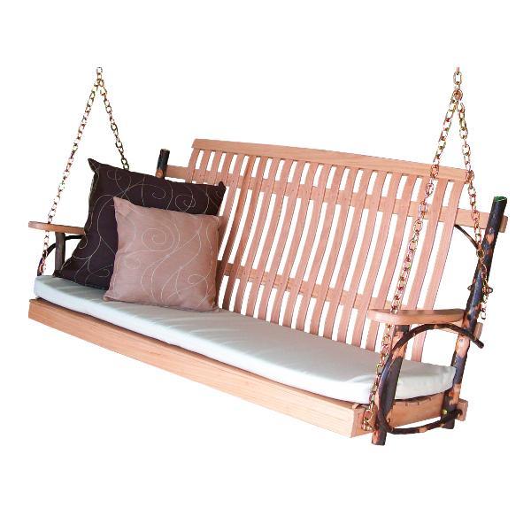 A&L Furniture Amish Hickory Porch Swing