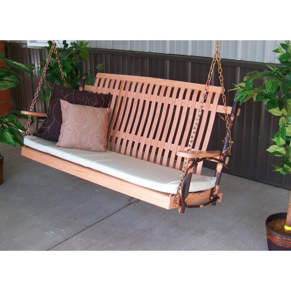 A&L Furniture Amish Hickory Porch Swing