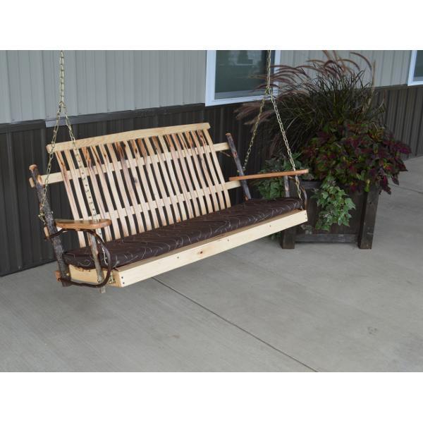 A&L Furniture Amish Hickory Porch Swing