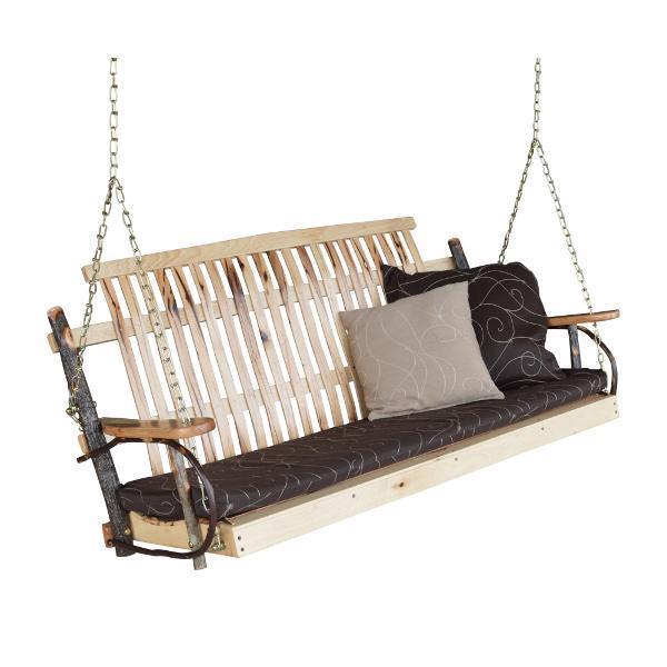 A&L Furniture Amish Hickory Porch Swing