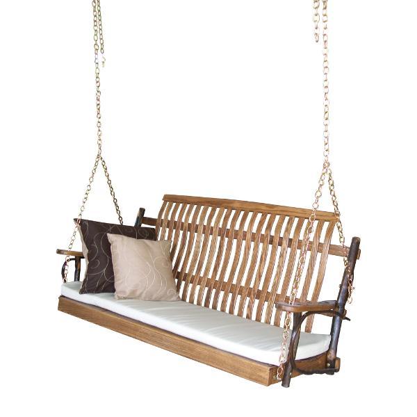 A&L Furniture Amish Hickory Porch Swing