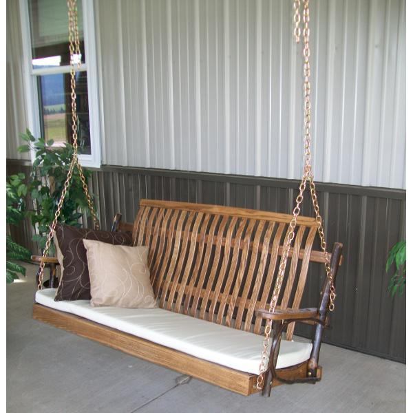 A&L Furniture Amish Hickory Porch Swing