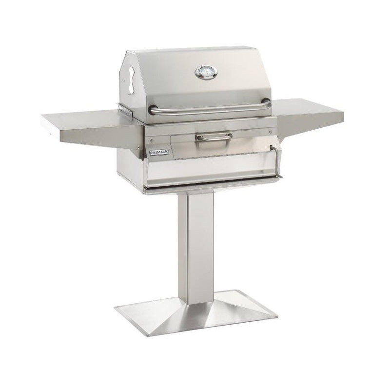 FireMagic 24" Post Mount Stainless Steel Charcoal Grills