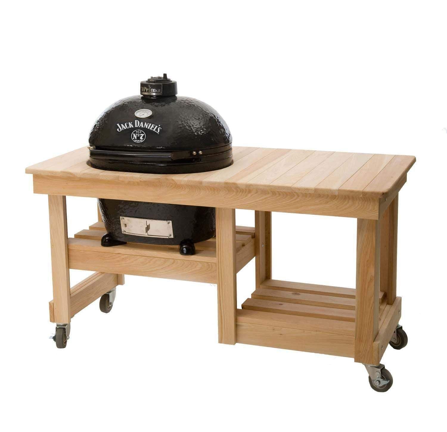 Primo Oval X-Large 400 Ceramic Kamado Grill With Table