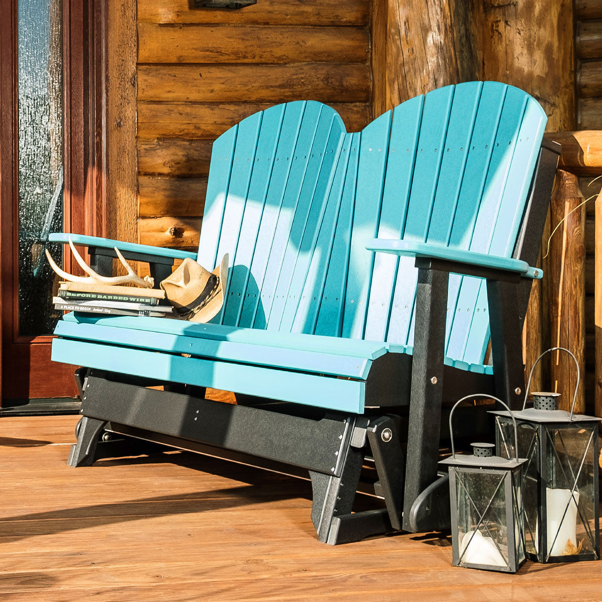 LuxCraft 4' Adirondack Glider Chair
