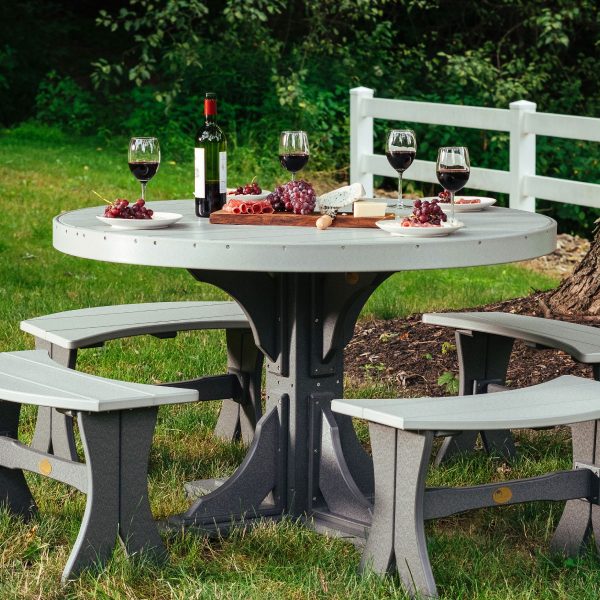 LuxCraft 4' Round Table - Dining Height