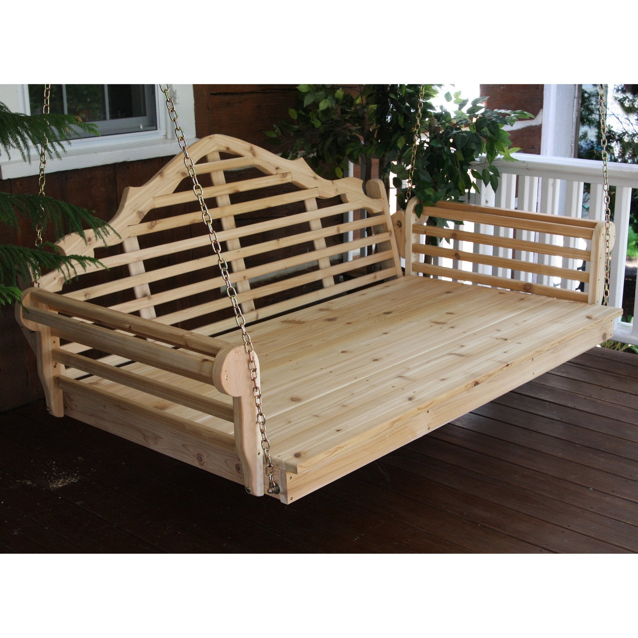 A&L Furniture Marlboro Red Cedar Swing Bed