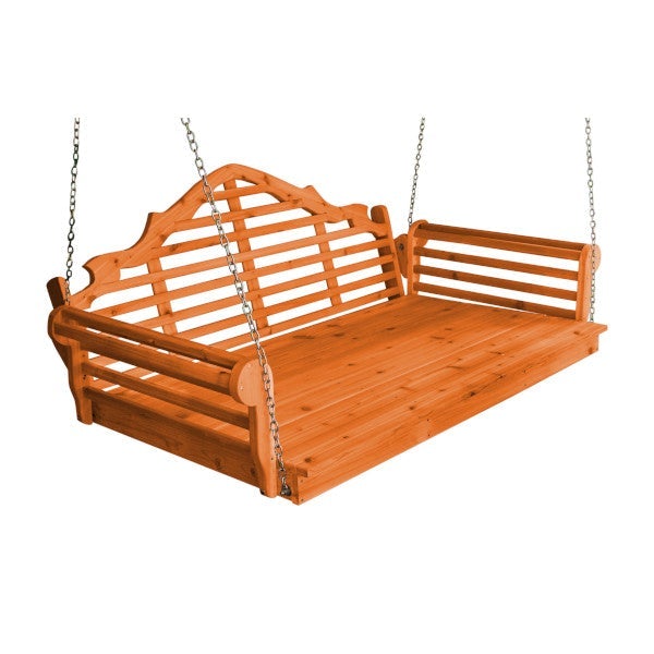 A&L Furniture Marlboro Red Cedar Swing Bed