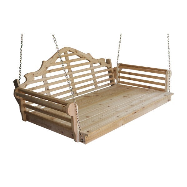 A&L Furniture Marlboro Red Cedar Swing Bed