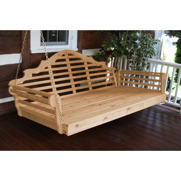 A&L Furniture Marlboro Red Cedar Swing Bed