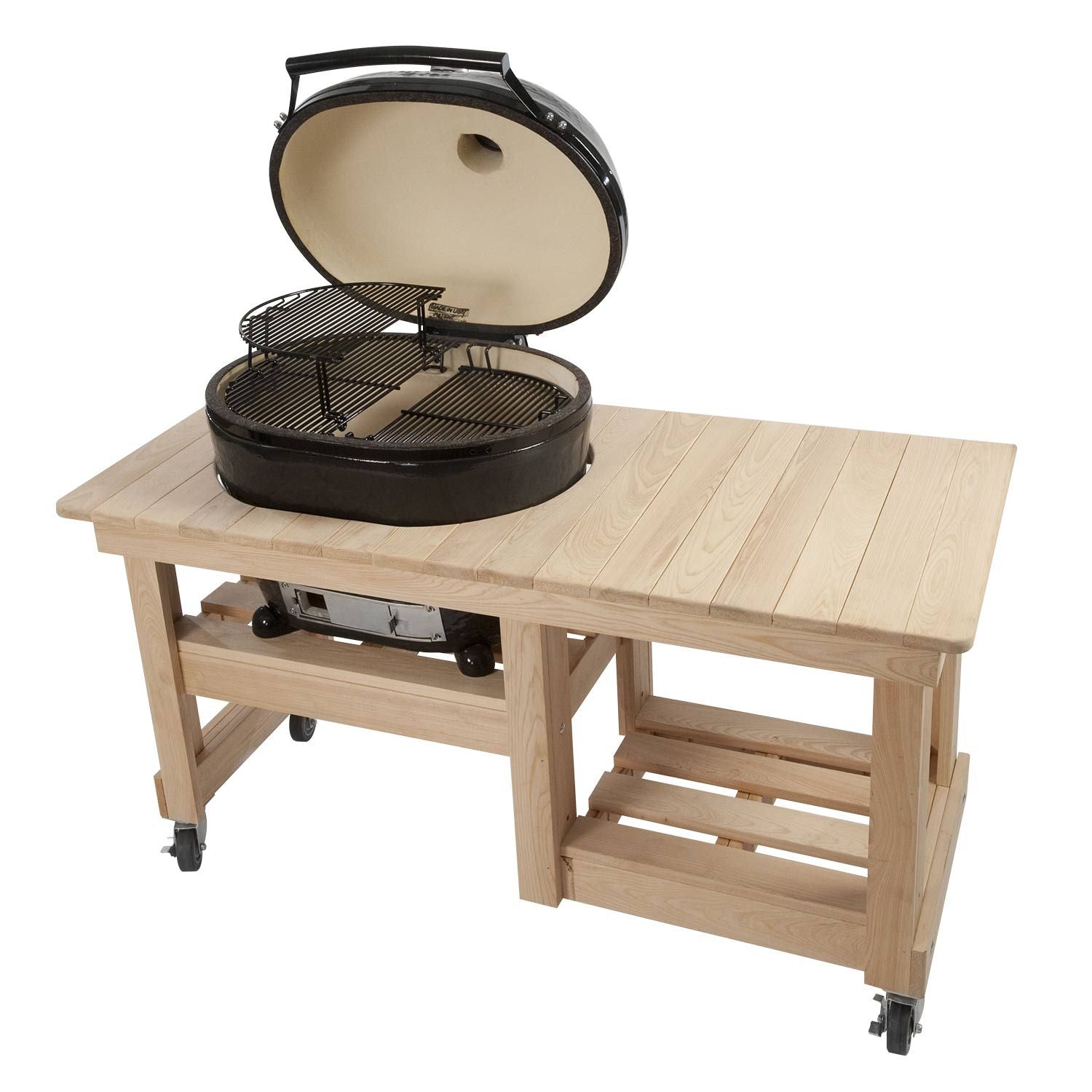 Primo Oval X-Large 400 Ceramic Kamado Grill With Table