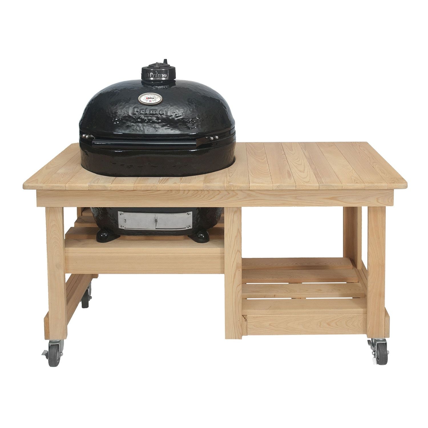 Primo Oval X-Large 400 Ceramic Kamado Grill With Table