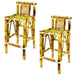 ram game room set of two bamboo tiki bar stools