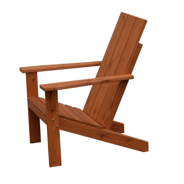 A&L Furniture Western Red Cedar Modern Adirondack Chair