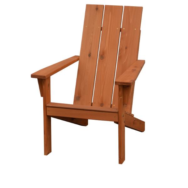 A&L Furniture Western Red Cedar Modern Adirondack Chair