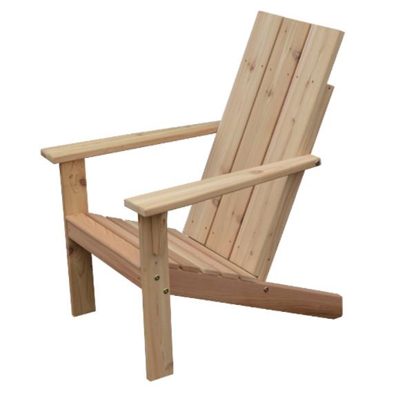 A&L Furniture Western Red Cedar Modern Adirondack Chair