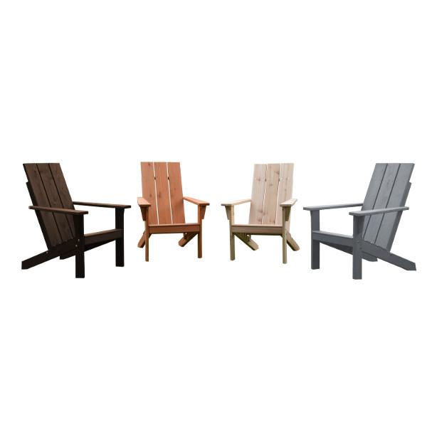 A&L Furniture Western Red Cedar Modern Adirondack Chair