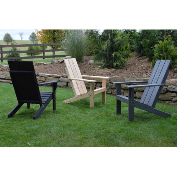 A&L Furniture Western Red Cedar Modern Adirondack Chair