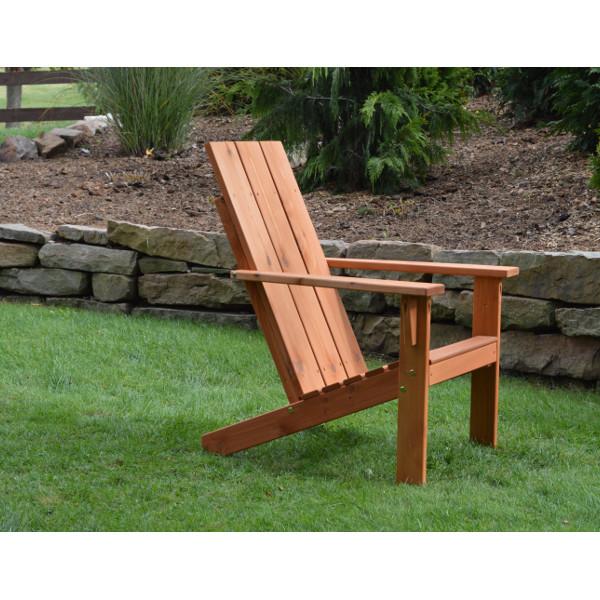 A&L Furniture Western Red Cedar Modern Adirondack Chair