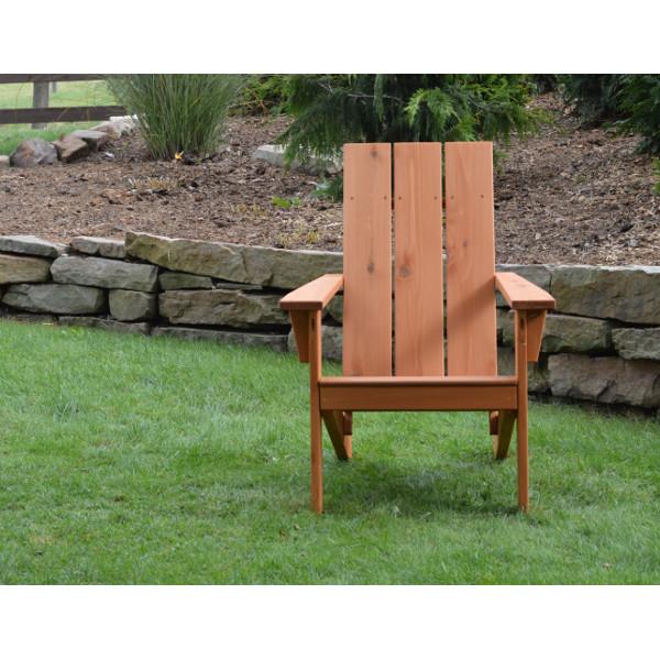 A&L Furniture Western Red Cedar Modern Adirondack Chair