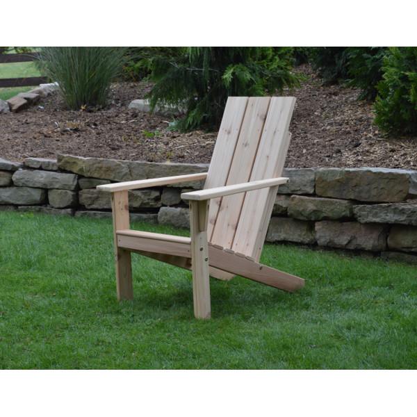 A&L Furniture Western Red Cedar Modern Adirondack Chair