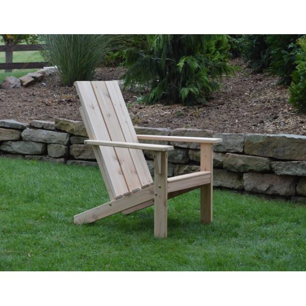 A&L Furniture Western Red Cedar Modern Adirondack Chair