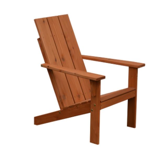 A&L Furniture Western Red Cedar Modern Adirondack Chair